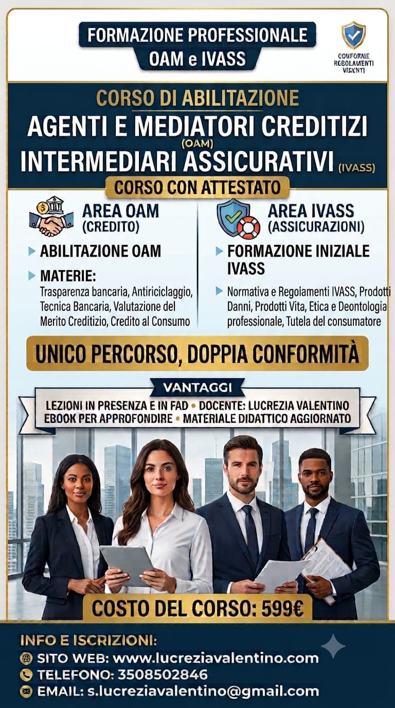 Corso di abilitazione OAM e IVASS