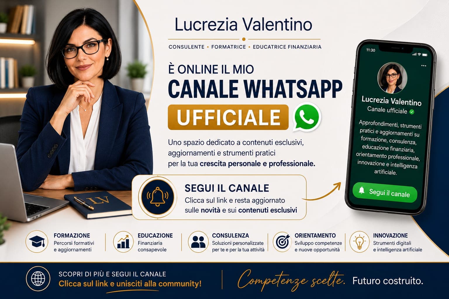 È online il mio Canale WhatsApp ufficiale — segui il canale per contenuti esclusivi, aggiornamenti e strumenti pratici
